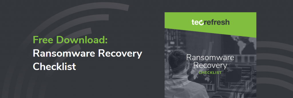 Ransomware Recovery Checklist